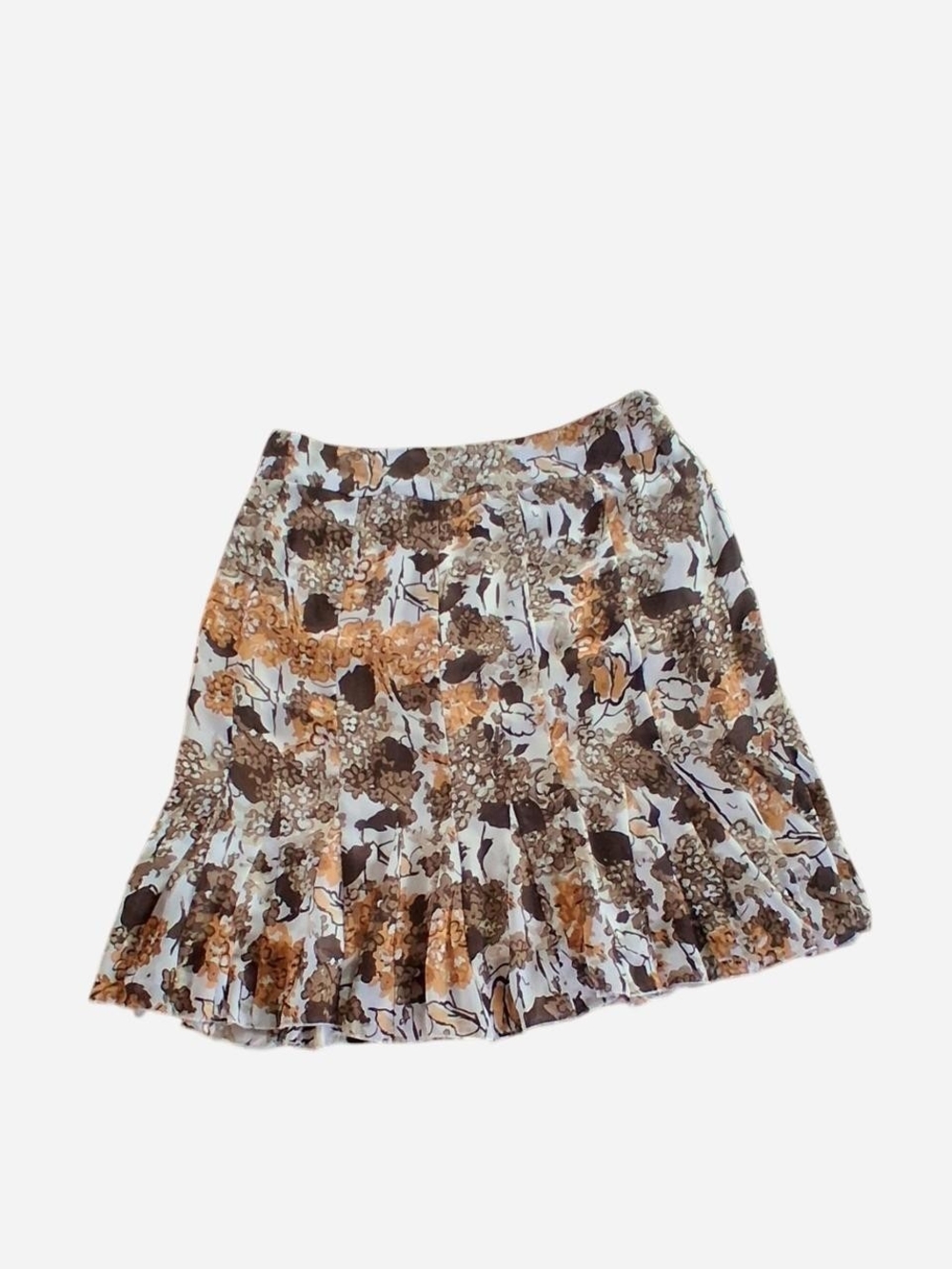Apostrophe Vintage Brown & Cream Floral Circle Skirt